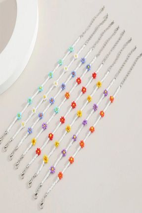 خلخال جواهر نارنجی زنانه İsabella Accessories - کد 66336974