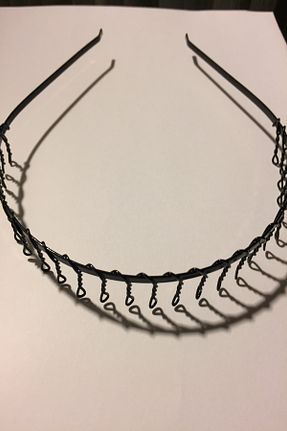 تاج مشکی زنانه نخ متالیک Çınar Aksesuar - کد 66701737