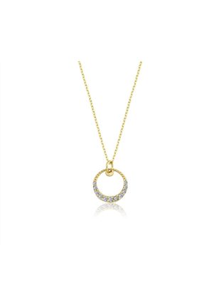 گردنبند نقره زرد زنانه 925 عیار FasekGold - کد 95860908