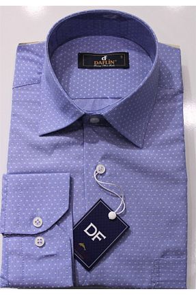 پیراهن آبی مردانه رگولار Daflin - کد 66765277