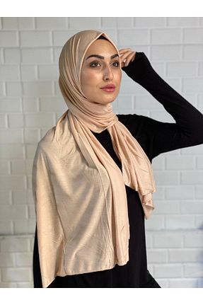 روسری بژ ساده Shoppingbox - کد 67355781