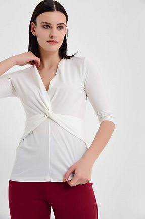 بلوز طلائی زنانه ساده Laranor - کد 6107548
