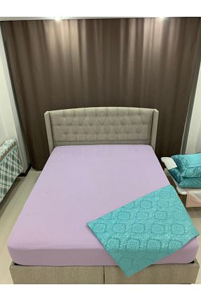 ست ملحفه دونفره بنفش پنبه ای modacosmo - کد 100117735