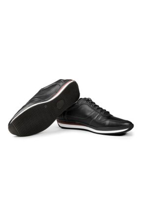 کفش کژوال مشکی مردانه چرم طبیعی پاشنه کوتاه ( 4 - 1 cm ) پاشنه ساده کد 232038623