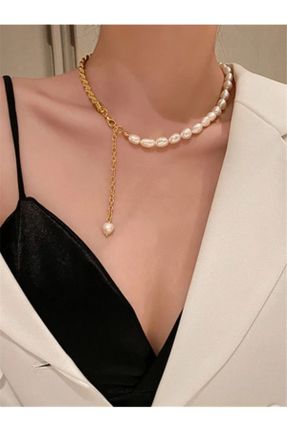 گردنبند جواهر طلائی زنانه کد 126363819