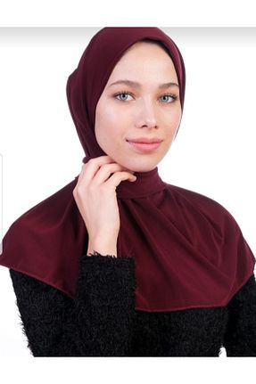 شال زرشکی زنانه پنبه ای Pamuk - کد 233985678