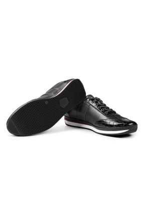 کفش کژوال مشکی مردانه چرم طبیعی پاشنه کوتاه ( 4 - 1 cm ) پاشنه ساده کد 234007825