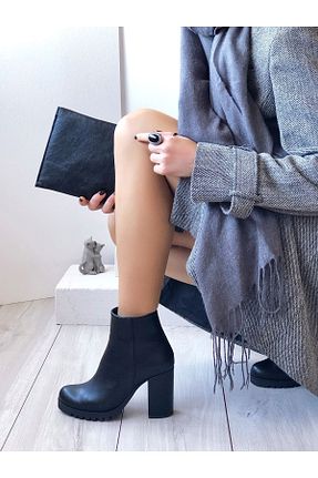 بوت / نیم بوت مشکی زنانه الاستین Genel Markalar - کد 846788715