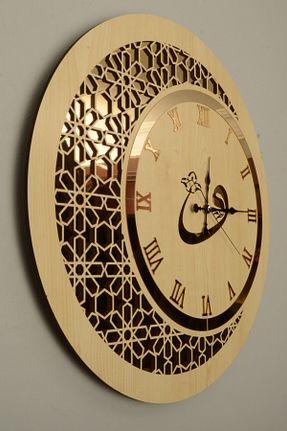 ساعت دیواری طلائی 46 x 46 کد 206537179