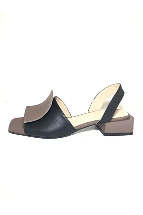 صندل مشکی زنانه پاشنه تخت D&A İzland Shoes - کد 234059576