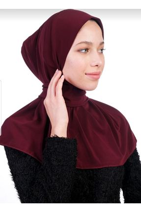 شال زرشکی زنانه پنبه ای Pamuk - کد 233985678
