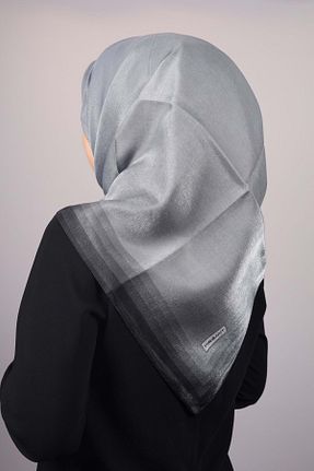 روسری طوسی پلی استر Genel Markalar - کد 230926601