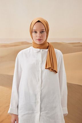 شال قهوه ای زنانه پنبه ای NEWSTORE HOME - کد 234607412