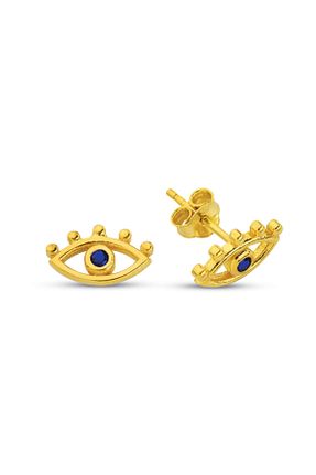 گوشواره نقره طلائی زنانه 925 عیار AcestesDesign - کد 235080115