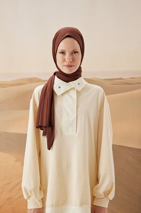 شال قهوه ای زنانه پنبه ای NEWSTORE HOME - کد 234606685