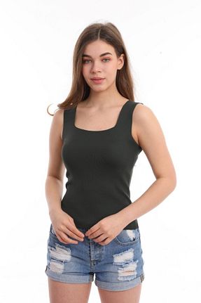 بلوز خاکی زنانه ساده Pinpery - کد 235111519