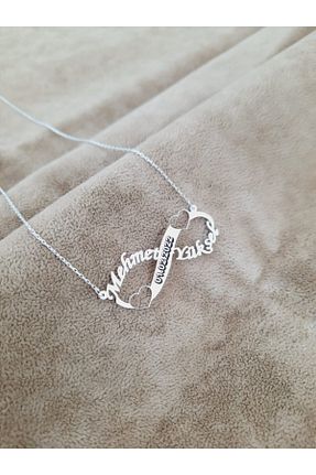 گردنبند نقره رنگی زنانه 925 عیار MidyatMelekSilver - کد 235777012