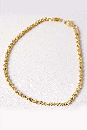 دستبند طلا زرد زنانه 14 عیار aytekgold - کد 235097959