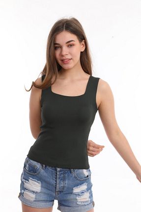 بلوز خاکی زنانه ساده Pinpery - کد 235111519