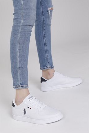 کفش اسنیکر سفید زنانه بند دار U.S. Polo Assn. - کد 235211055