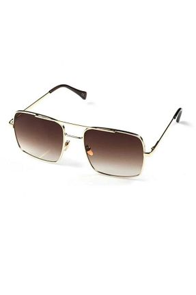 عینک آفتابی قهوه ای مردانه UV400 Castello - کد 235960740