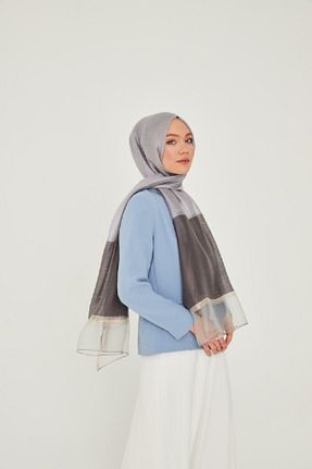 شال طوسی زنانه ابریشم ARMANDA - کد 235415779