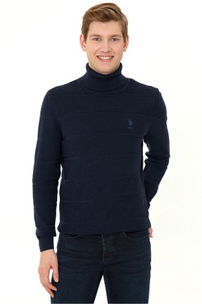 پلیور سرمه ای مردانه ساده U.S. Polo Assn. - کد 232026743