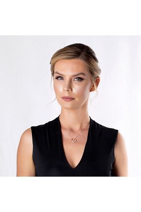 گردنبند نقره صورتی زنانه 925 عیار Genel Markalar - کد 369640584