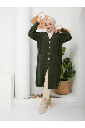 رویه حجاب خاکی زنانه رگولار Pamuk Butik - کد 203337694