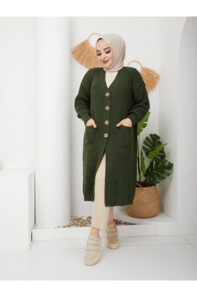 رویه حجاب خاکی زنانه رگولار Pamuk Butik - کد 203337694