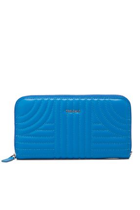 کیف پول آبی زنانه ابعاد بزرگ Tergan - کد 236757327
