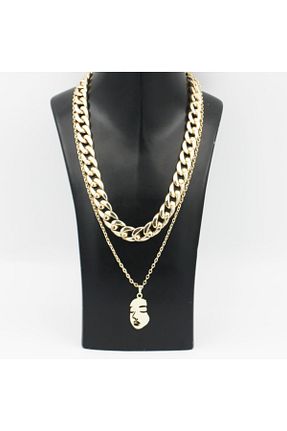 گردنبند جواهر طلائی زنانه سنگ طبیعی şapkadan - کد 236264064