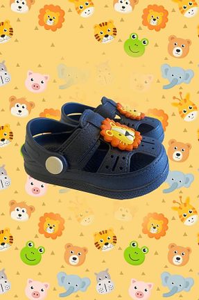 صندل سرمه ای بچه گانه پاشنه تخت Walk and way - کد 103552392