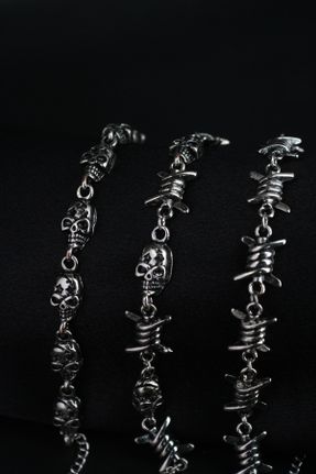 دستبند جواهر زنانه روکش نقره کد 236931925