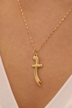 گردنبند طلا رنگی زنانه 14 عیار MİLET KUYUMCULUK - کد 236778665