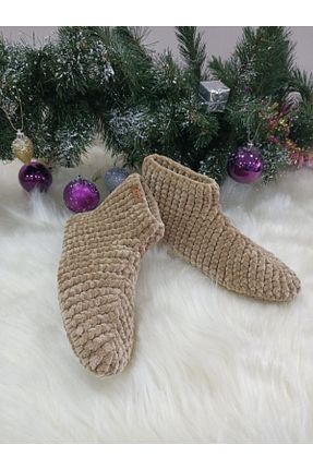 بوت خانگی بژ بچه گانه پارچه ای Tuyy - کد 236788558
