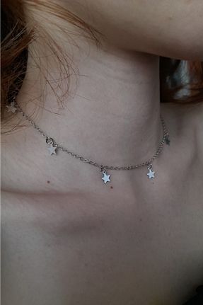 گردنبند جواهر زنانه روکش نقره ab tasarım - کد 237076863