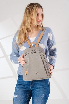 کوله پشتی طوسی زنانه سایز متوسط Just Polo - کد 230386605