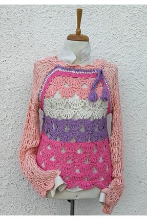 پلیور صورتی زنانه Ajurlu Hippybutik - کد 237427778