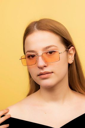 عینک آفتابی طلائی زنانه UV400 Focus On - کد 237871117