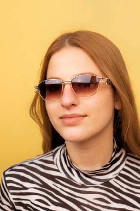 عینک آفتابی زنانه 53 UV400 فلزی کد 237871228