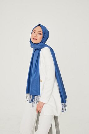 شال آبی زنانه ابریشم ARMANDA - کد 99086476