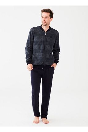 ست لباس راحتی سرمه ای مردانه ساده Mod Collection - کد 238301501