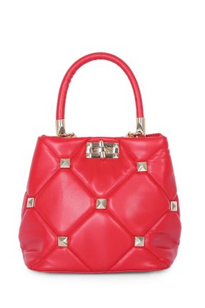 کیف دوشی قرمز زنانه چرم مصنوعی کد 238533216