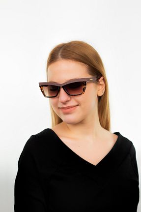 عینک آفتابی قهوه ای زنانه UV400 Focus On - کد 237877655