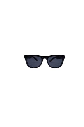 عینک آفتابی مشکی بچه گانه 39 UV400 استخوان مات مستطیل کد 238501850