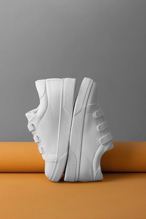 کفش اسنیکر سفید زنانه چسبی LAL SHOES & BAGS - کد 235439653