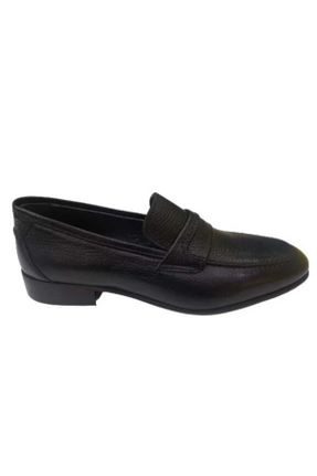 کفش کلاسیک مشکی مردانه چرم طبیعی پاشنه کوتاه ( 4 - 1 cm ) پاشنه ضخیم کد 237817367