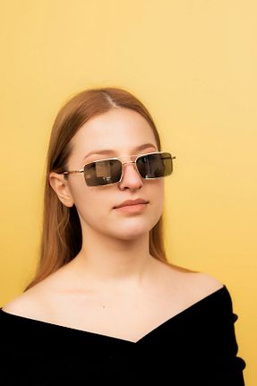 عینک آفتابی طلائی زنانه UV400 Focus On - کد 237895378