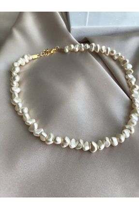 گردنبند جواهر سفید زنانه مروارید Everglow Jewelry - کد 93655438
